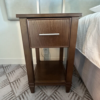 Standard Stateroom Nightstand  (Walnut Heights finish)