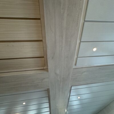 Wood Wrap for Ceiling Soffits and Columns