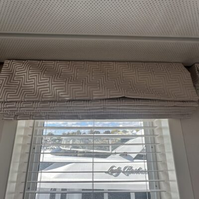 Geometric Patterned Roman Shades