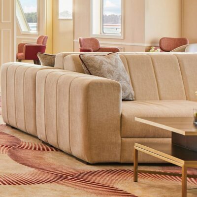 Large Sofa with Two Pillows