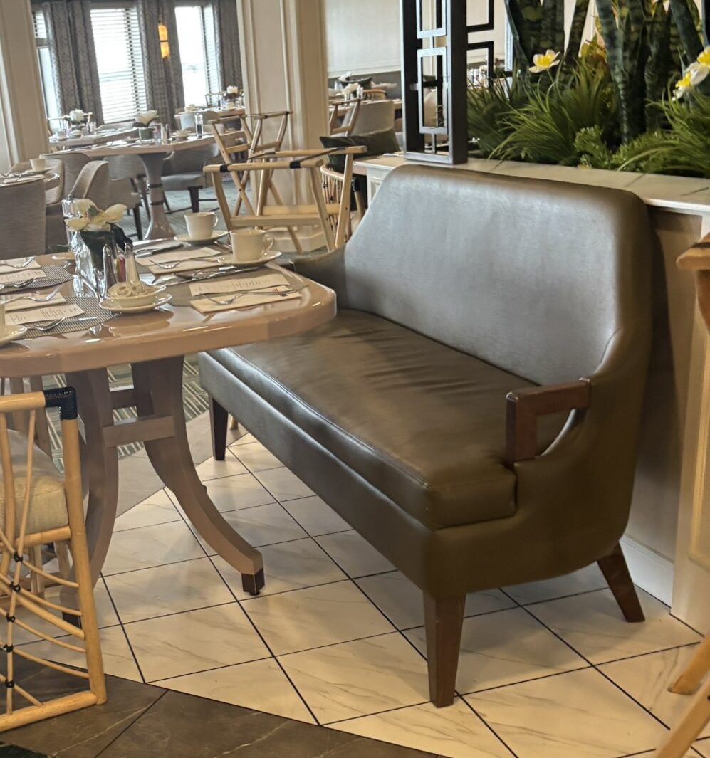 Settee with Cane Chairs