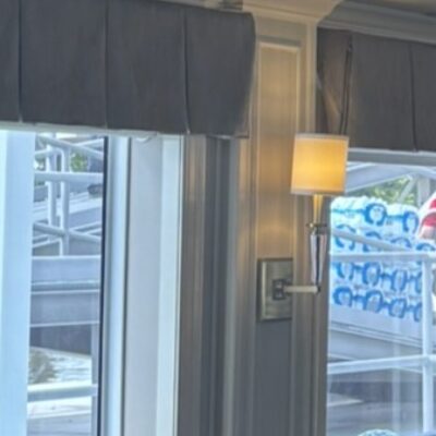 Aged Brass Sconce with White Shade